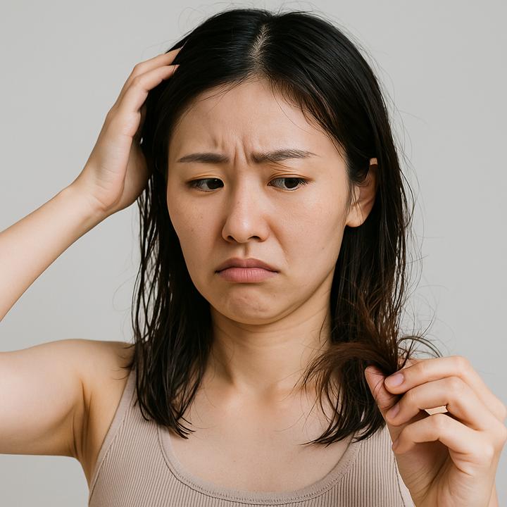 汗や皮脂と混ざってダメージが悪化する理由