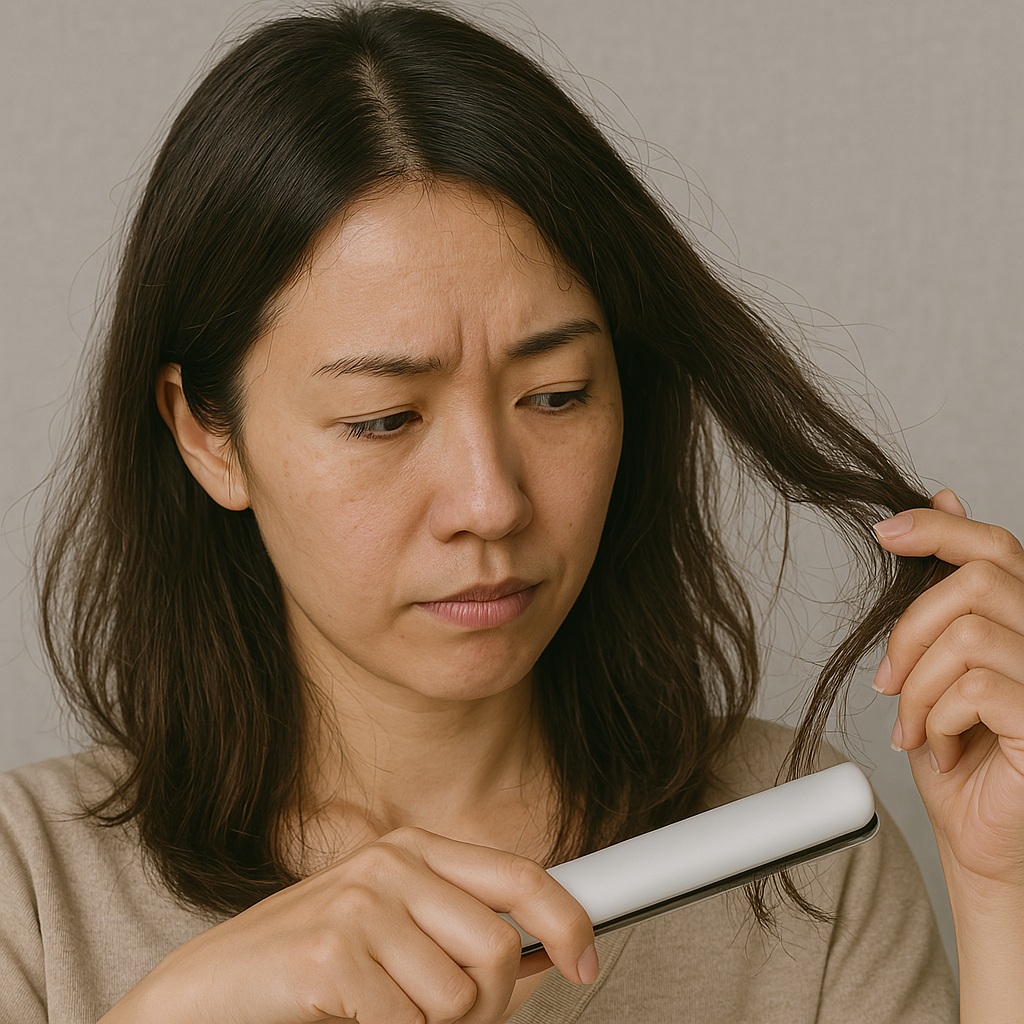 アイロンしてもすぐ戻る髪に試したい！湿気対策とスタイリング剤の選び方