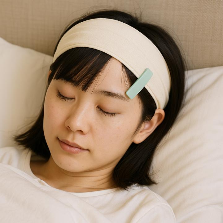 1. 前髪を軽くまとめて留める